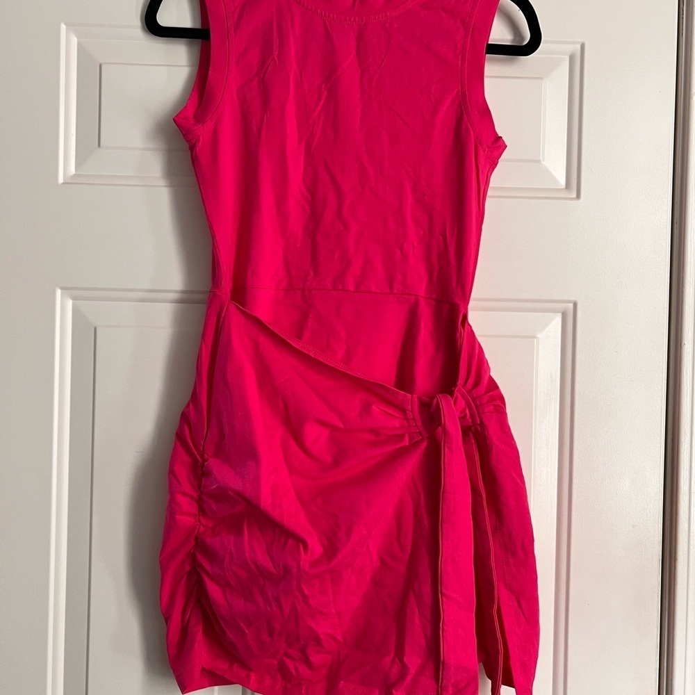 Pink Sleeveless Skort Dress - Picture 2 of 4